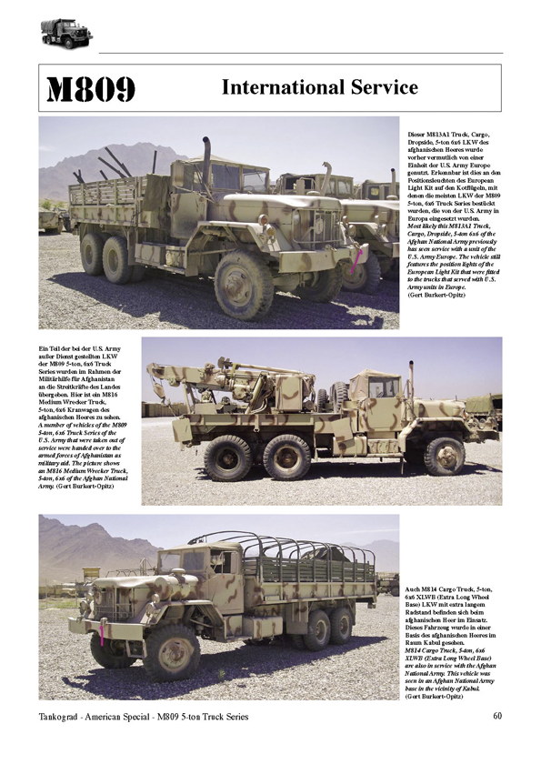 M809 5-ton 6x6 Truck Series - Die M809 5-Tonner 6x6 LKW Familie Der U.S. Army - Tankograd American S