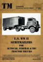 U.S. WW II - Semitrailers for AUTOCAR, FEDERAL & IHC Tractor Trucks
