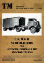 U.S. WW II - Semitrailers for AUTOCAR, FEDERAL & IHC Tractor Trucks